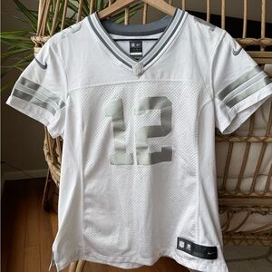 Women’s Nike Aaron Rodgers Green Bay Packers Jersey Silver + White Rare